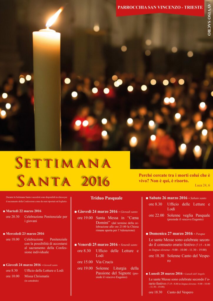 SETTIMANA SANTA 2016