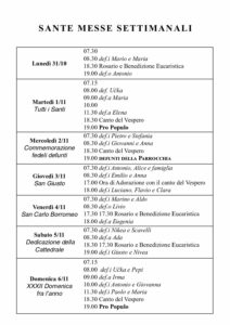 Intenzioni del 31/10/2016