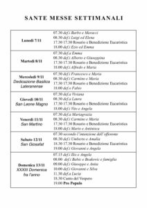 Intenzioni del 07/11/2016