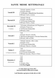 Intenzioni del 28/11/2016