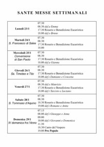 Intenzioni del 23/01/2017