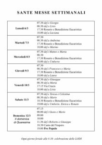Intenzioni del 12/03/2018