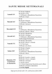 Intenzioni del 13/03/2017