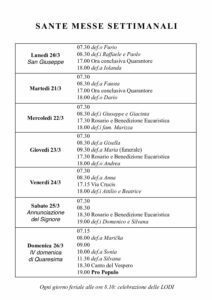 Intenzioni del 20/03/2017