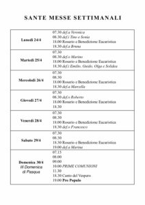 Intenzioni del 24/04/2017