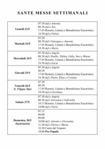 Intenzioni del 28/05/2018