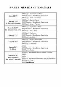 Intenzioni del 24/07/2017