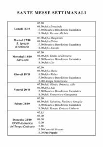 Intenzioni del 16/10/2017