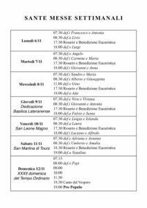 Intenzioni del 06/11/2017
