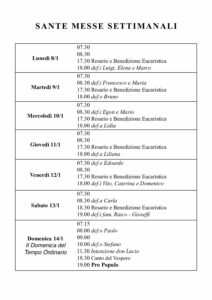 Intenzioni del 08/01/2018