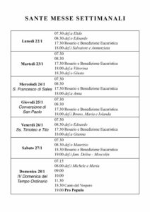 Intenzioni del 22/01/2018