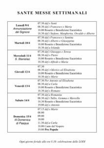 Intenzioni del 09/04/2018