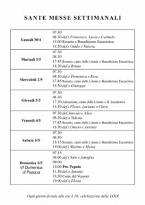 Intenzioni del 30/04/2018
