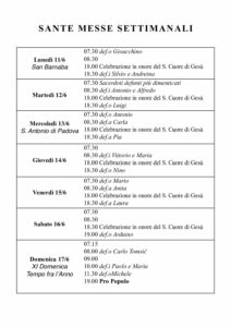 Intenzioni del 11/06/2018