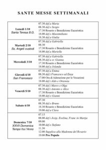 Intenzioni del 01/10/2018