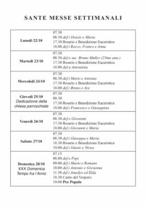 Intenzioni del 22/10/2018