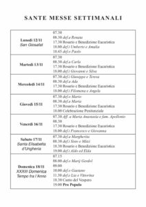 Intenzioni del 12/11/2018