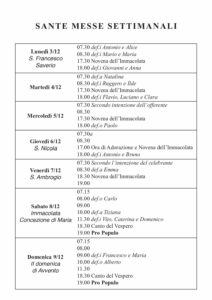 Intenzioni del 03/12/2018