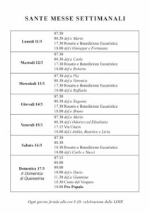 Intenzioni del 11/03/2019