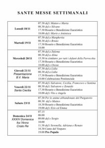 Intenzioni del 18/11/2019