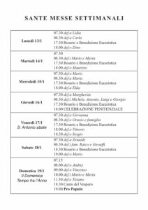 Intenzioni del 13/01/2020
