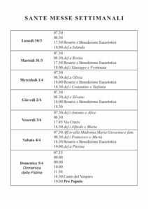 Intenzioni del 30/03/2020