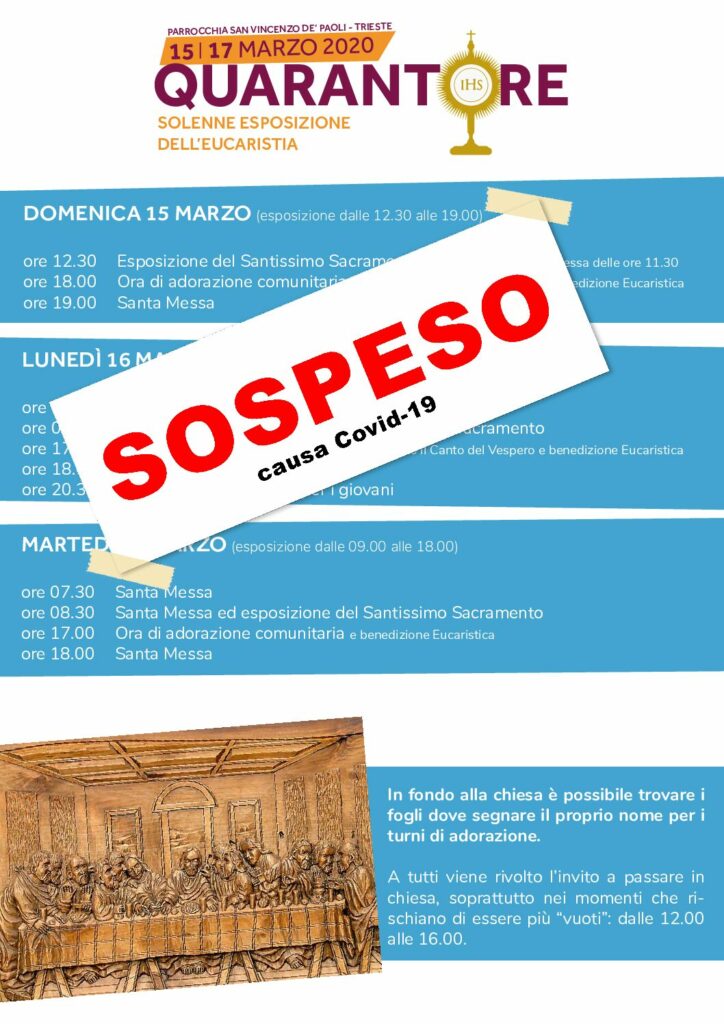 QUARANTORE 2020 (Sospese causa COVID-19)