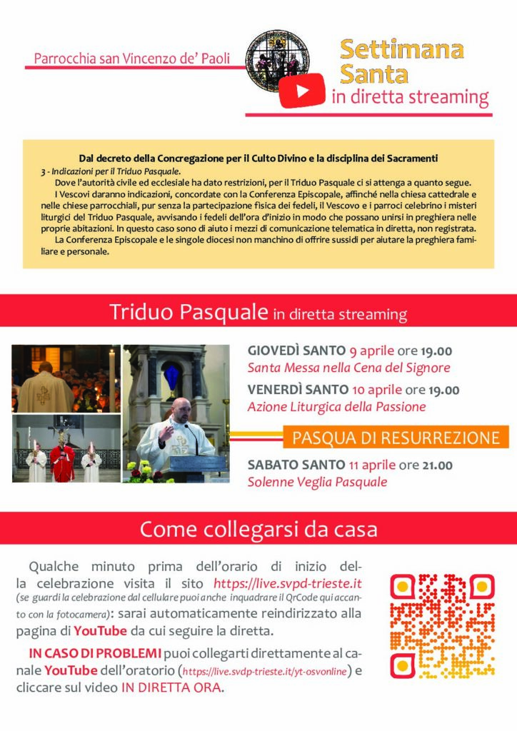 SETTIMANA SANTA 2020 (trasmessa in streaming)