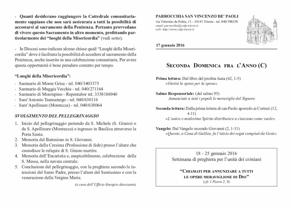 Avvisi del 17/01/2016