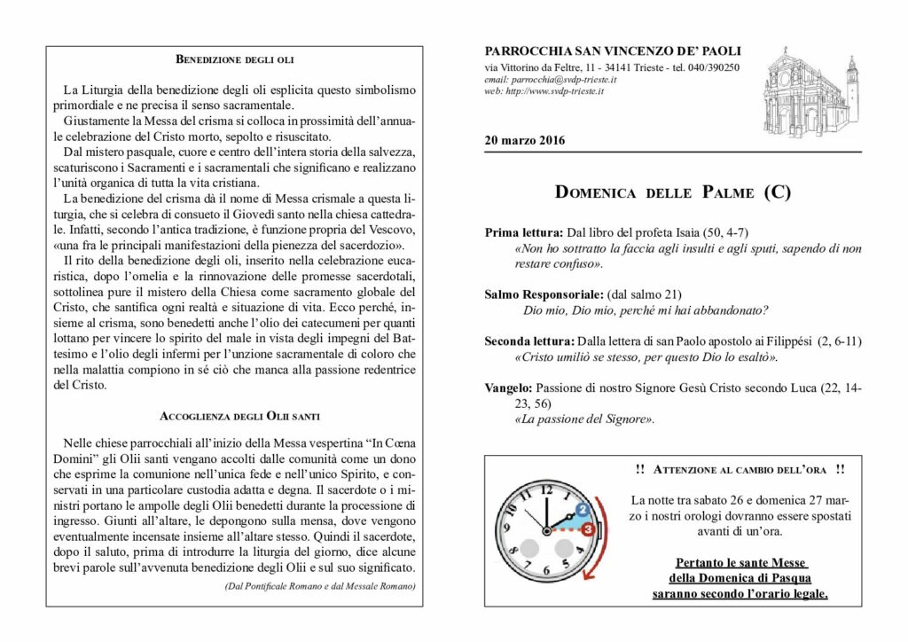 Avvisi del 20/03/2016