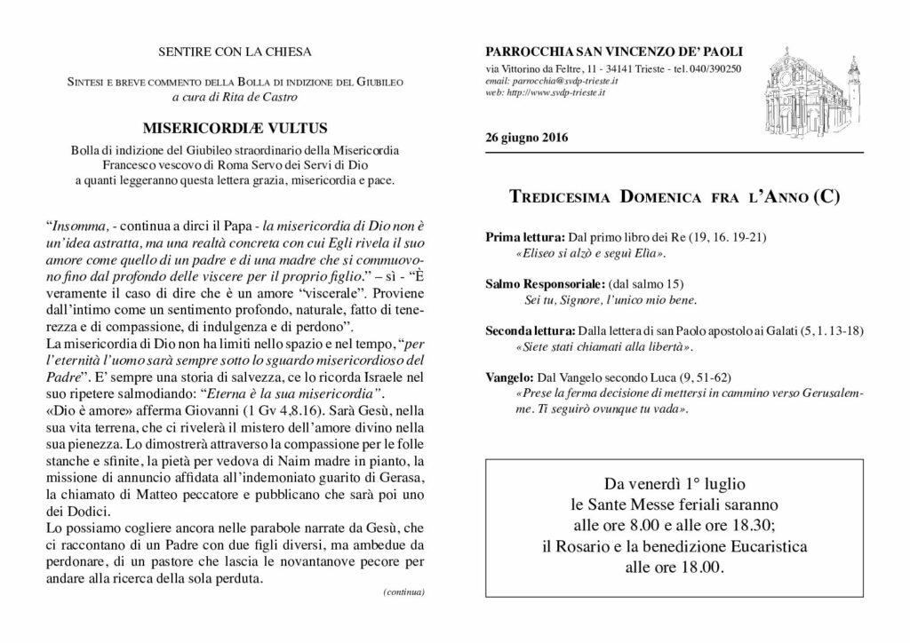 Avvisi del 26/06/2016