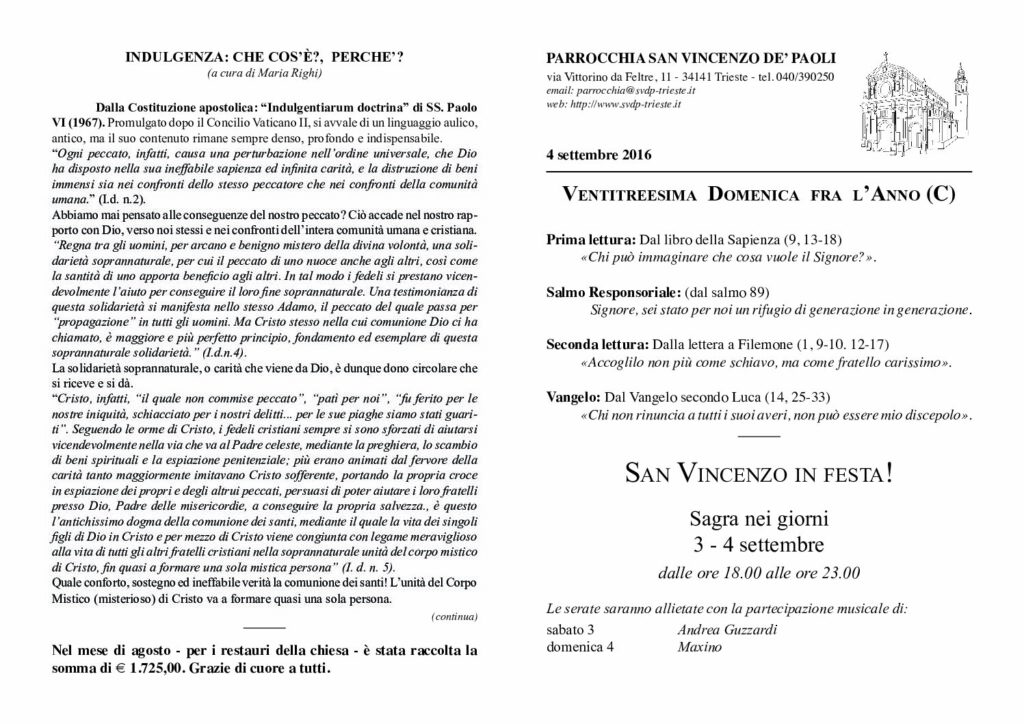 Avvisi del 04/09/2016