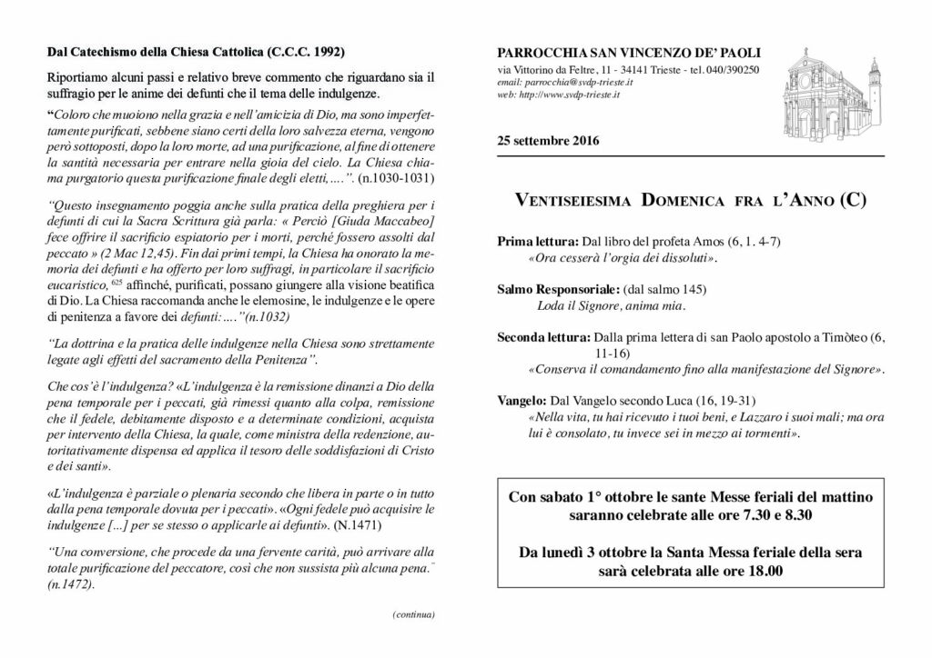 Avvisi del 25/09/2016