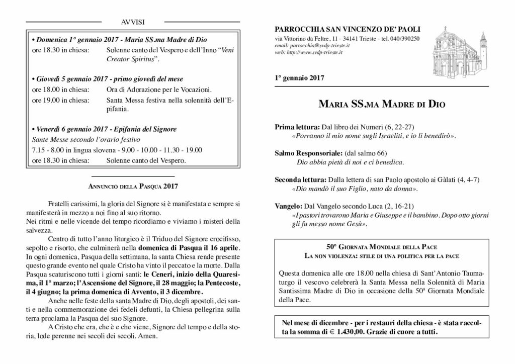 Avvisi del 01/01/2017