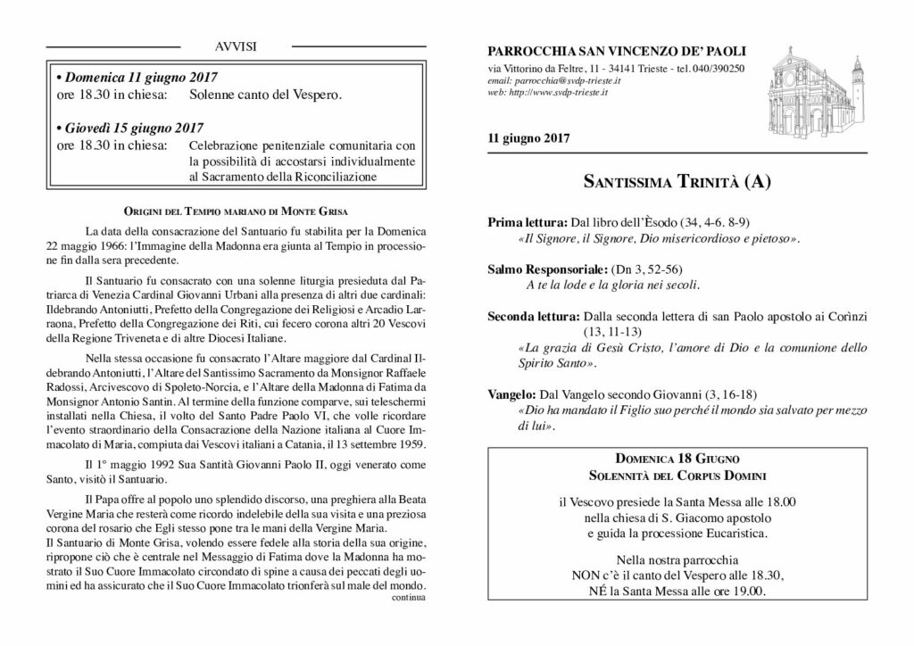 Avvisi del 11/06/2017