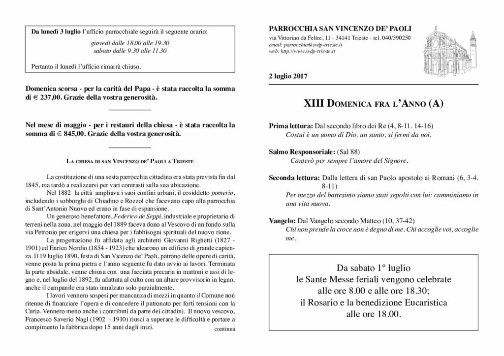 Avvisi del 02/07/2017