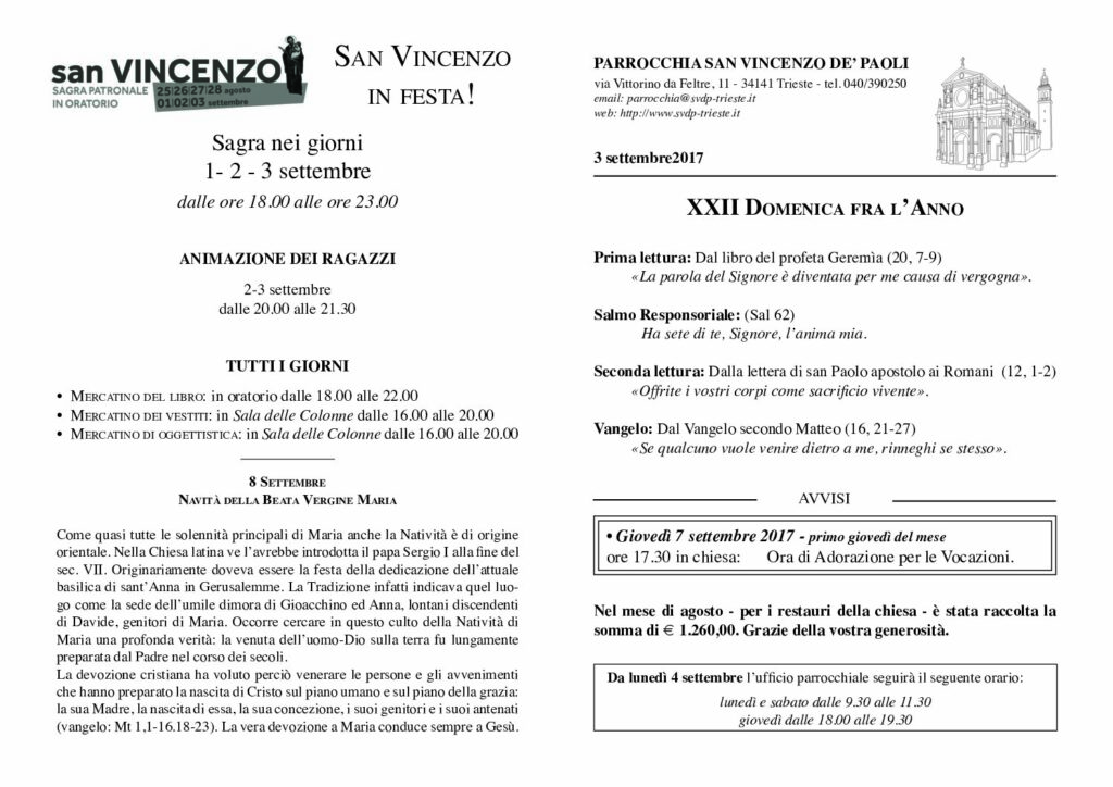 Avvisi del 03/09/2017