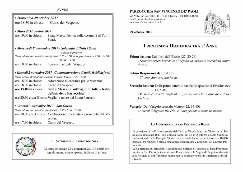 Avvisi del 30/10/2017