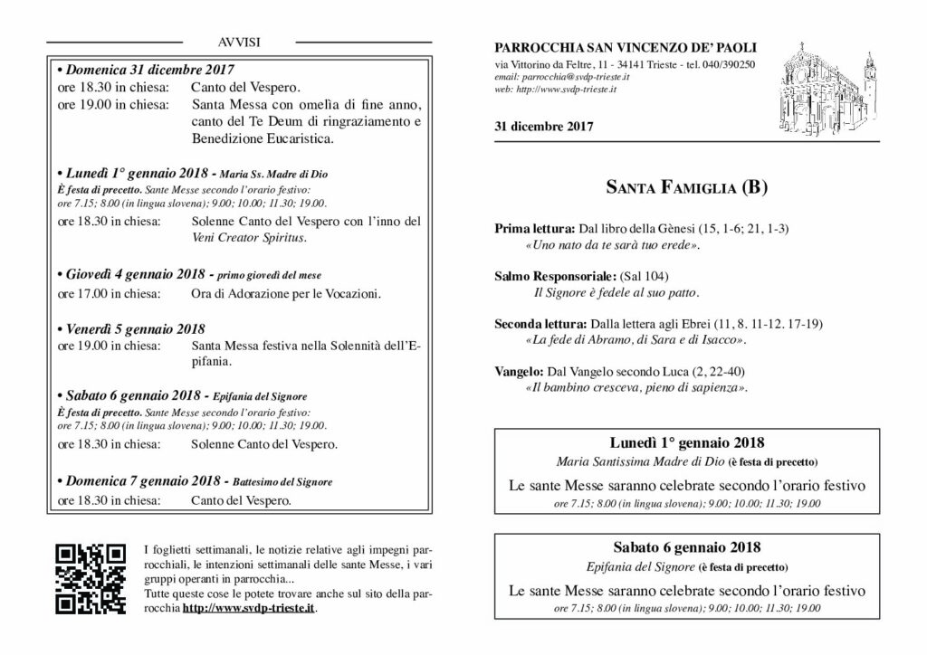 Avvisi del 31/12/2017
