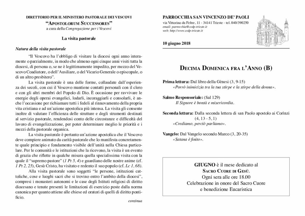 Avvisi del 10/06/2018