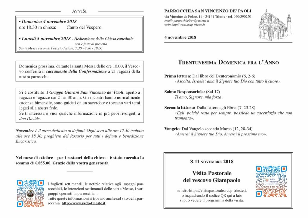 Avvisi del 04/11/2018