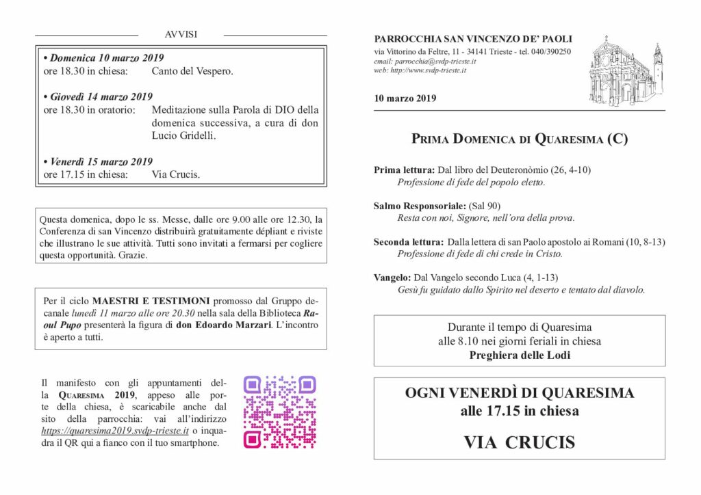 Avvisi del 10/03/2019