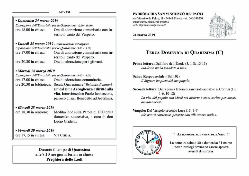 Avvisi del 24/03/2019