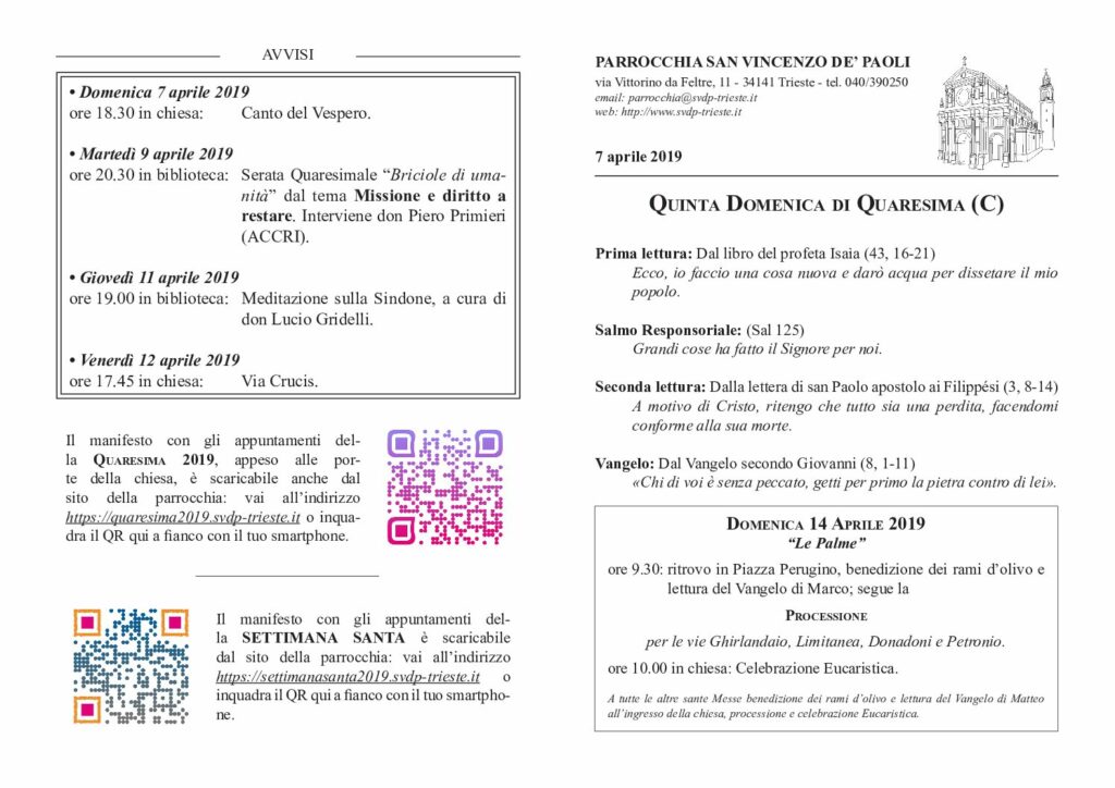 Avvisi del 07/04/2019