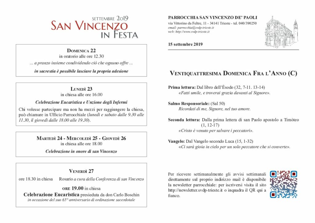 Avvisi del 15/09/2019