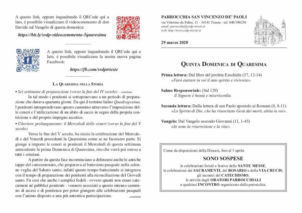 Avvisi del 29/03/2020
