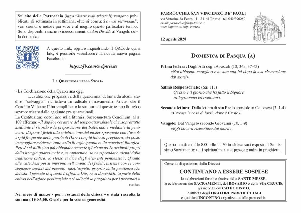 Avvisi del 12/04/2020