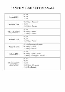 Intenzioni del 18/05/2020