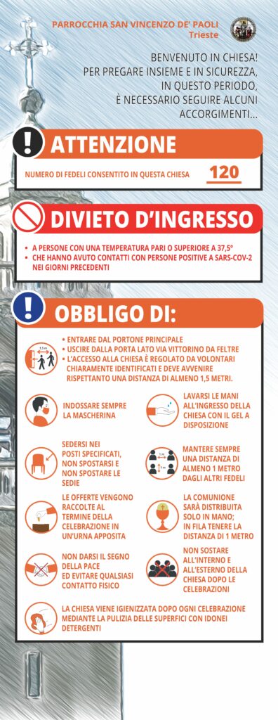 Ripresa delle celebrazioni Eucaristiche – fase 2 della pandemia di Covid-19