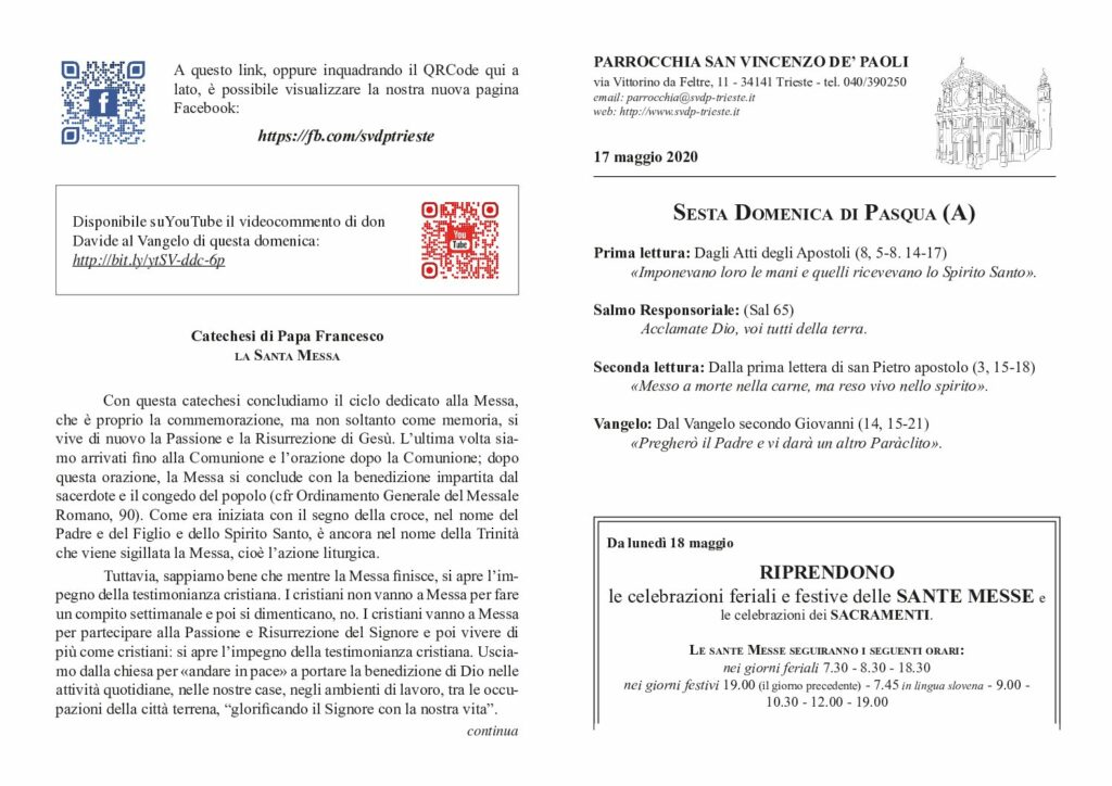 Avvisi del 17/05/2020